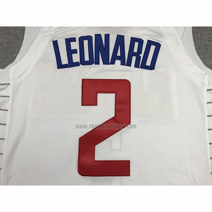 Camiseta Los Angeles Clippers Kawhi Leonard NO 2 Association 2020-21 Blanco
